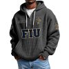 FIU EST 2002 Quarter Zip Waffle Hoodie 11 FIU EST 2002 Quarter Zip Waffle Hoodie 1