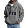 FIU EST 2002 Quarter Zip Waffle Hoodie 7 FIU EST 2002 Quarter Zip Waffle Hoodie 3