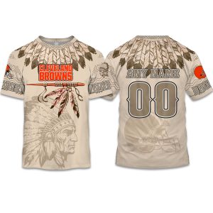 2025 Personalized Browns Football Native American Heritage Shirt 1