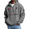 Falcons EST 1965 Quarter Zip Waffle Hoodie (3)