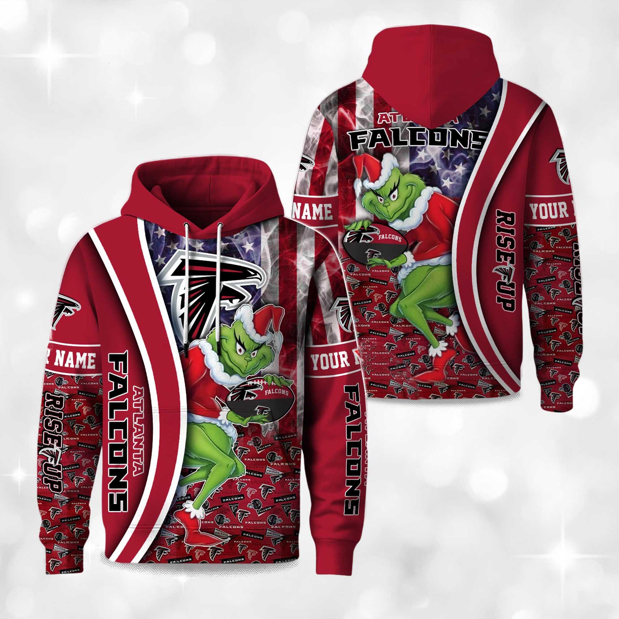 Falcons The Grnch Christmas Football Hoodie 2 Falcons The Grnch Christmas Football Hoodie 2