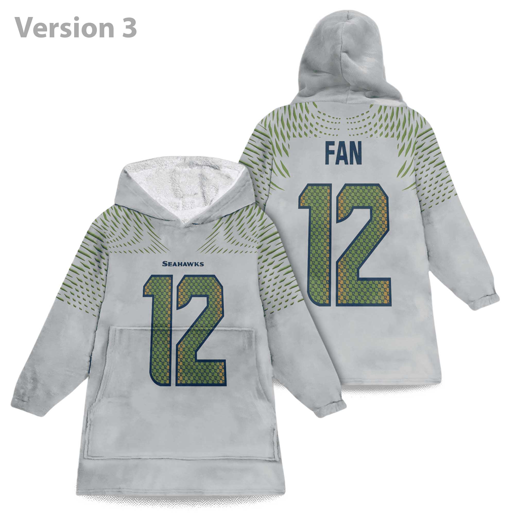 Fan 12 Seahawks Football Unisex Blanket Hoodie 3 Fan 12 Seahawks Football Unisex Blanket Hoodie (2)