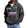 Florida Atlantic EST 2001 Quarter Zip Waffle Hoodie 10 Florida Atlantic EST 2001 Quarter Zip Waffle Hoodie 1