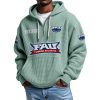 Florida Atlantic EST 2001 Quarter Zip Waffle Hoodie 6 Florida Atlantic EST 2001 Quarter Zip Waffle Hoodie 2
