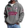 Fresno State EST 1921 Quarter Zip Waffle Hoodie 8 Fresno State EST 1921 Quarter Zip Waffle Hoodie 4