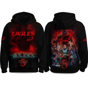 2023 Eagles x Stranger Things 5 Hoodie 1