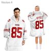 George Kittle 85 49ers Football Unisex Blanket Hoodie (2)