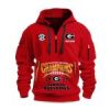 Georgia Bulldogs Big Ten Champion 2025 Quarter Zip Hoodie (3)