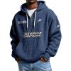 Georgia Southern EST 1924 Quarter Zip Waffle Hoodie 5