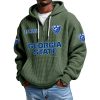 Georgia State EST 2016 Quarter Zip Waffle Hoodie 8 Georgia State EST 2016 Quarter Zip Waffle Hoodie 4