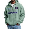 Giants Personalized Quarter Zip Waffle Hoodie 2