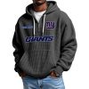 Giants Personalized Quarter Zip Waffle Hoodie 5