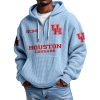 Houston Cougars EST 1946 Quarter Zip Waffle Hoodie 6 Houston Cougars EST 1946 Quarter Zip Waffle Hoodie 2