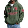 Houston Cougars EST 1946 Quarter Zip Waffle Hoodie 7 Houston Cougars EST 1946 Quarter Zip Waffle Hoodie 3
