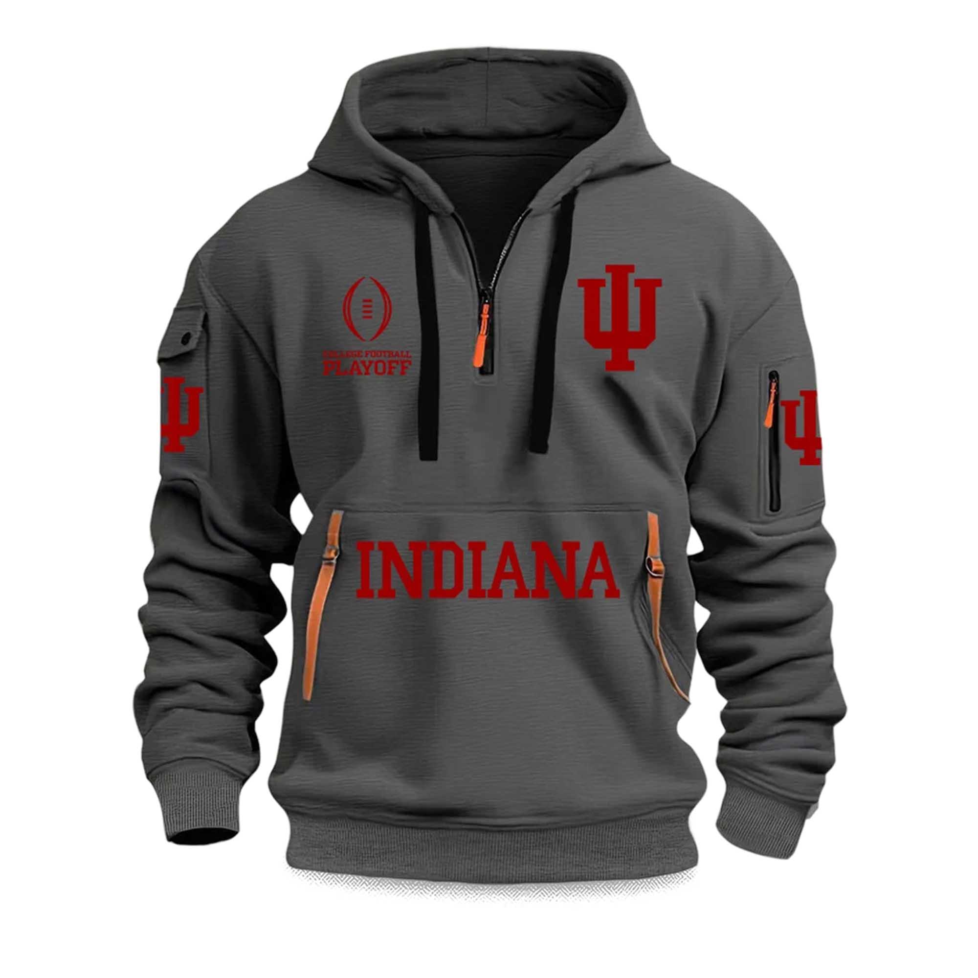 Indiana College Football Playoff 2025 Quarter Zip Hoodie 2 Indiana College Football Playoff 2025 Quarter Zip Hoodie (2)