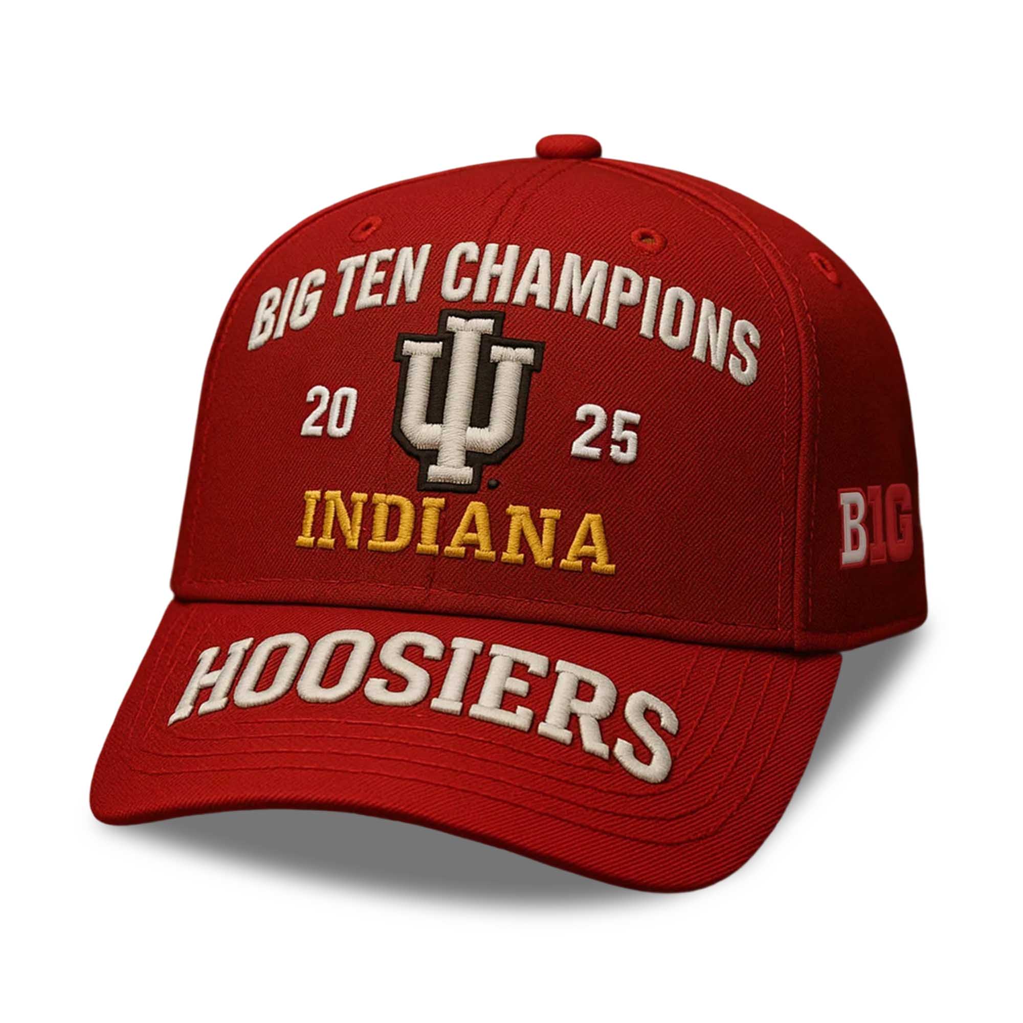 Indiana Football Big Ten Champions 2025 Hat Indiana Football Big Ten Champions 2025 Hat