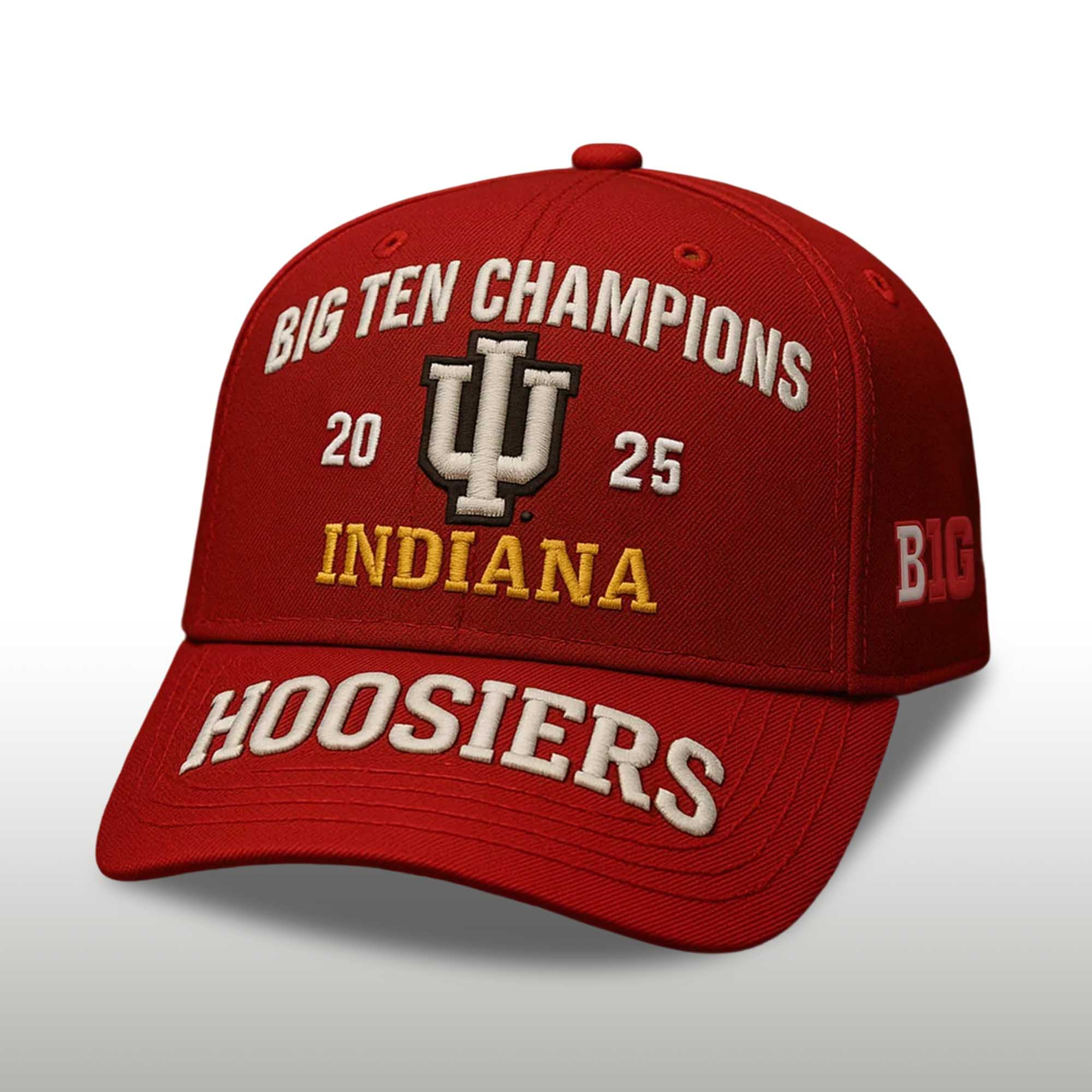 Indiana Football Big Ten Champions 2025 Hat 2 Indiana Football Big Ten Champions 2025 Hat (2)