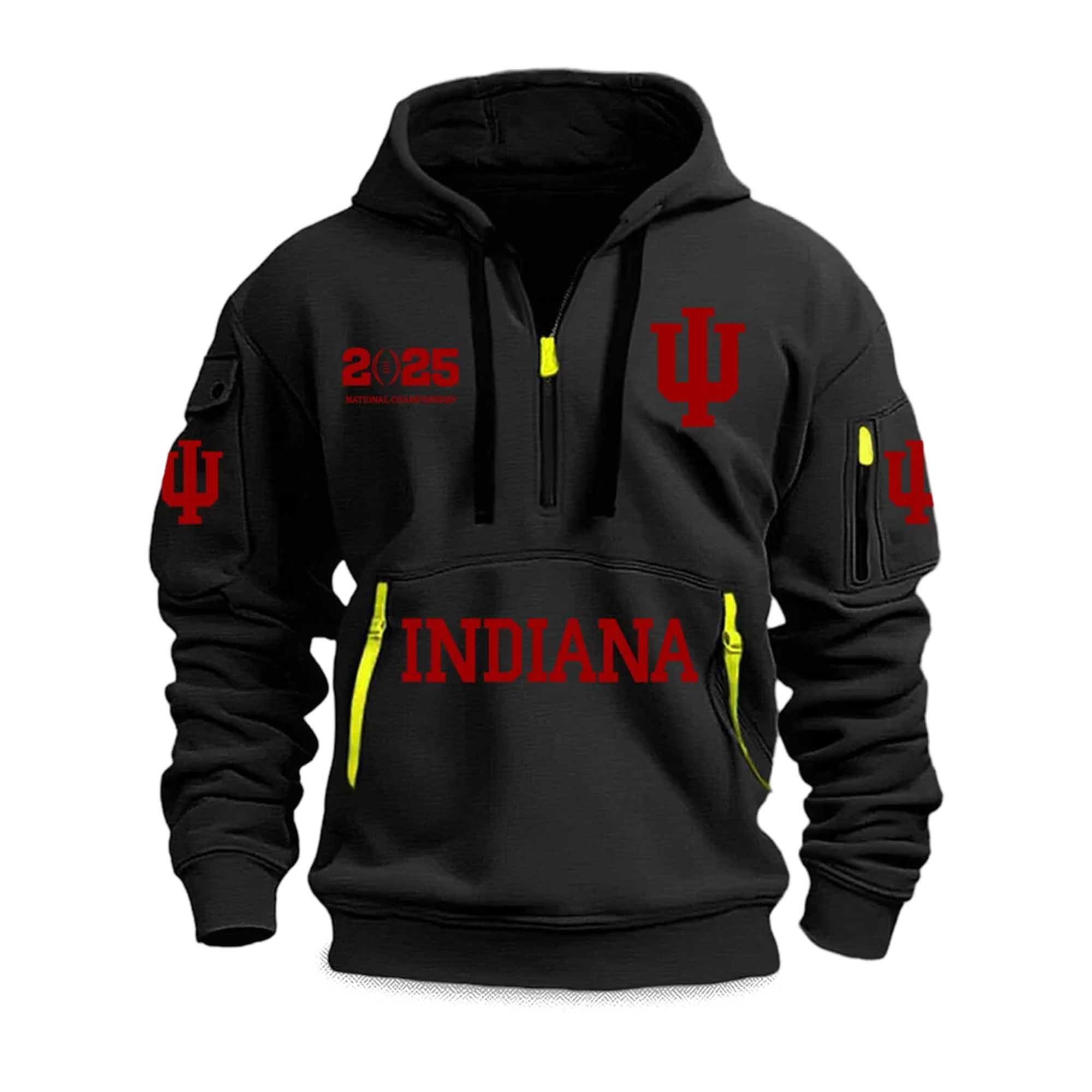 Indiana National Championship 2025 Quarter Zip Hoodie 4 Indiana National Championship 2025 Quarter Zip Hoodie (4)