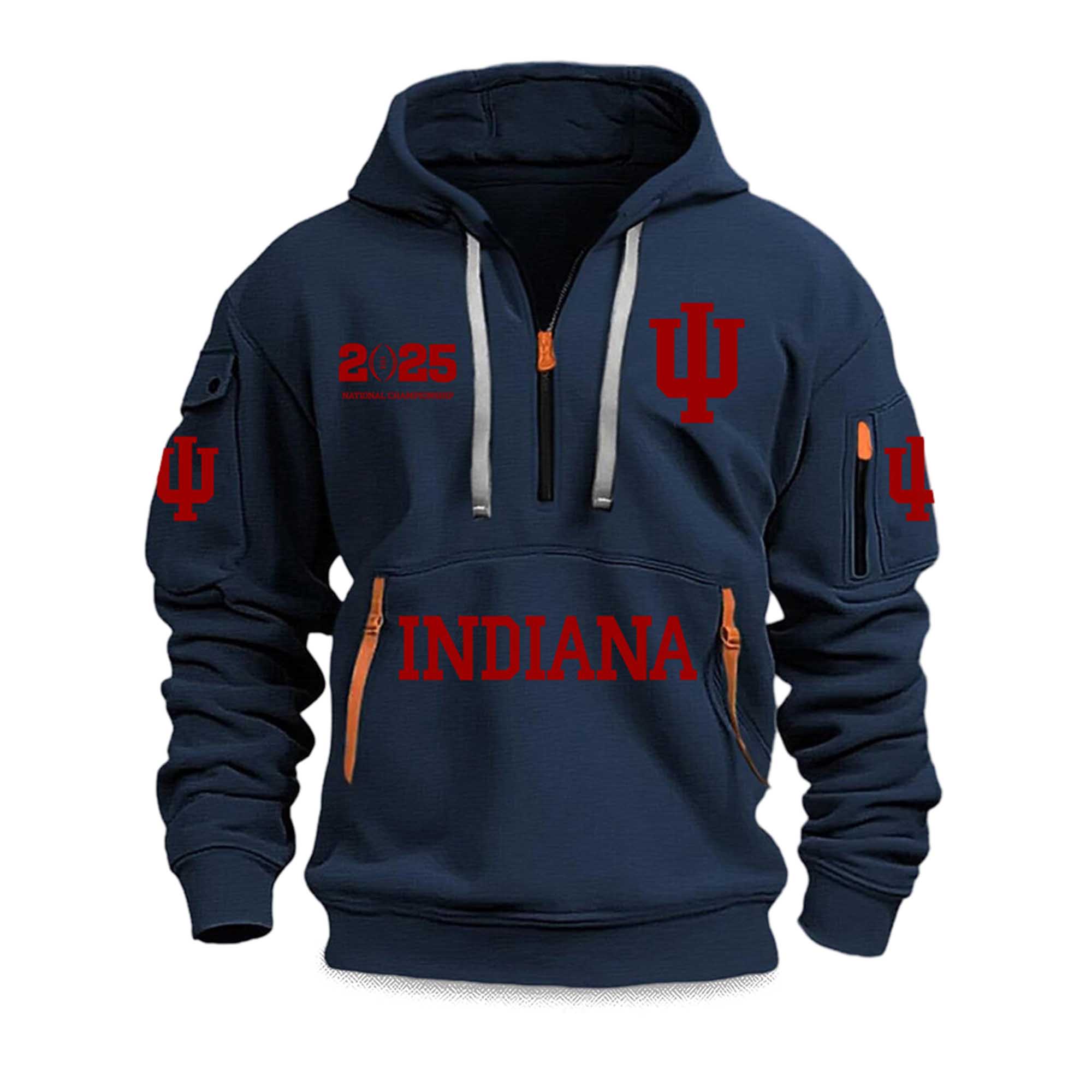 Indiana National Championship 2025 Quarter Zip Hoodie 3 Indiana National Championship 2025 Quarter Zip Hoodie (5)