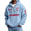 Indians EST 1894 Waffle Quarter Zip Hoodie 6 Indians EST 1894 Waffle Quarter Zip Hoodie (2)