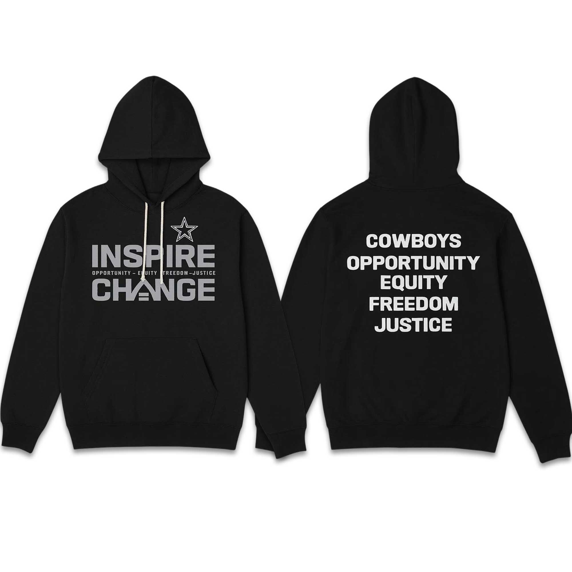 Inspire Change Cowboys Opportunity Equity Freedom Justice Hoodie Inspire Change Cowboys Opportunity Equity Freedom Justice Hoodie