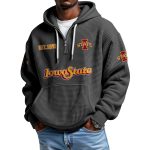 Iowa State EST 1892 Quarter Zip Waffle Hoodie