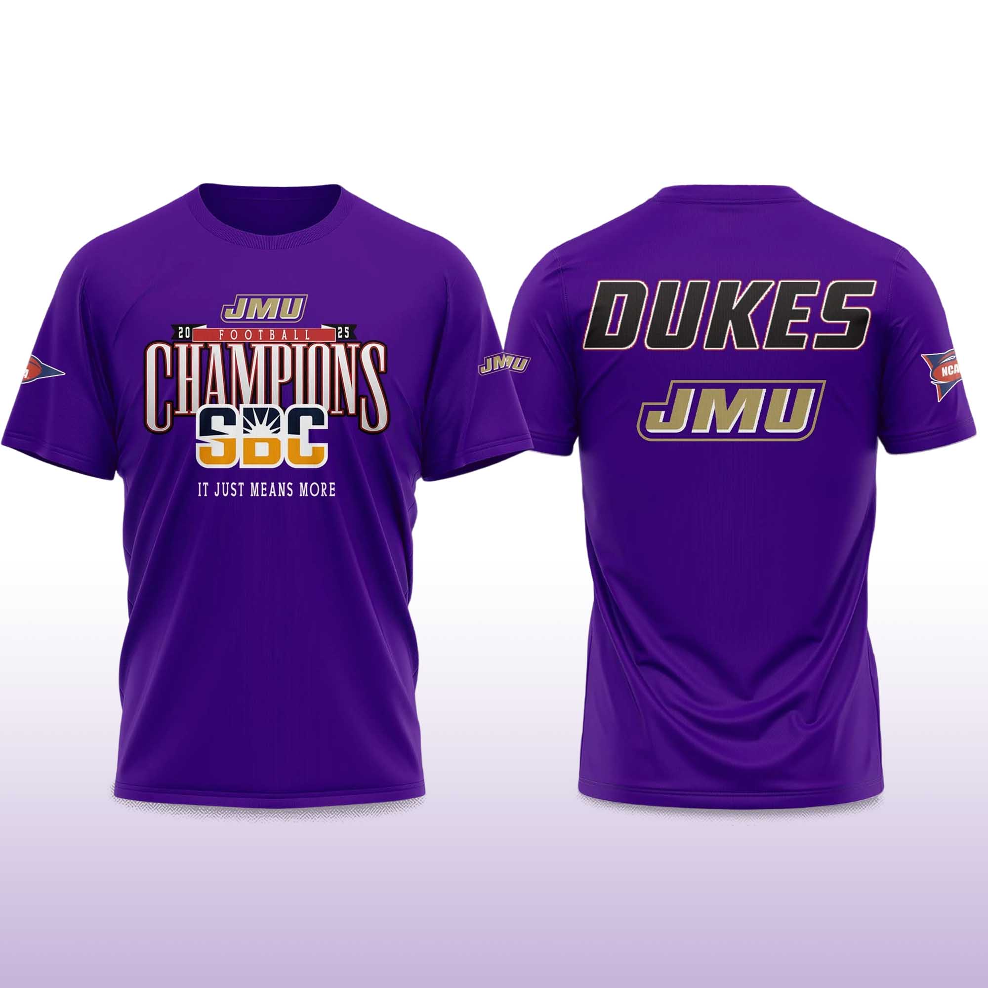 JMU Football SBC Champions 2025 Shirt 2 JMU Football SBCChampions 2025 Shirt (2)