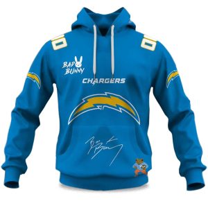 Personalized Chargers Bad Bunny Bowl LX 2025 2026 Hoodie 1