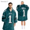 Jalen Hurts 1 Eagles Football Unisex Blanket Hoodie 4 Jalen Hurts 1 Eagles Football Unisex Blanket Hoodie (1)