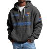 Jayhawks EST 1890 Quarter Zip Waffle Hoodie 6 Jayhawks EST 1890 Quarter Zip Waffle Hoodie 2