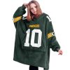 Jordan Love 10 Packers Football Unisex Blanket Hoodie 4 Jordan Love 10 Packers Football Unisex Blanket Hoodie (2)