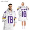 Justin Jefferson 18 Vikings Football Unisex Blanket Hoodie 7 Justin Jefferson 18 Vikings Football Unisex Blanket Hoodie (4)