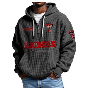 Raiders EST 1925 Quarter Zip Waffle Hoodie (1)