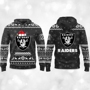 2025 Raiders Reindeer football Christmas Hoodie 1