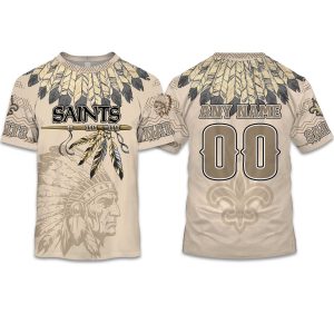2025 Personalized Saints Football Native American Heritage Shirt 1