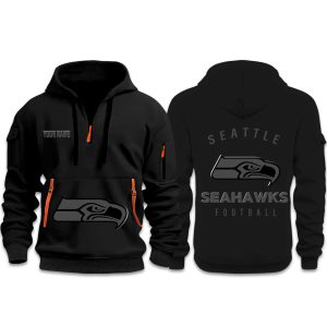 Seahawks Back In Black 2026 Quarter Zip Hoodie (1)