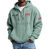 Lafayette EST 1893 Quarter Zip Waffle Hoodie 7 Lafayette EST 1893 Quarter Zip Waffle Hoodie 3