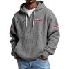 Lafayette EST 1893 Quarter Zip Waffle Hoodie 8 Lafayette EST 1893 Quarter Zip Waffle Hoodie 4