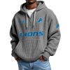 Lions EST 1930 Quarter Zip Waffle Hoodie (5)