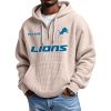 Lions Personalized Quarter Zip Waffle Hoodie 5