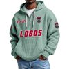 Lobos EST 1894 Quarter Zip Waffle Hoodie 2