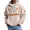 Longhorns EST 1893 Quarter Zip Waffle Hoodie 8 Longhorns EST 1893 Quarter Zip Waffle Hoodie 4