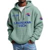 Louisiana Tech EST 1901 Quarter Zip Waffle Hoodie 9 Louisiana Tech EST 1901 Quarter Zip Waffle Hoodie 5