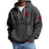 Louisville EST 1912 Quarter Zip Waffle Hoodie 9 Louisville EST 1912 Quarter Zip Waffle Hoodie 5