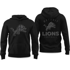 2025 Lions Back In Black Hoodie