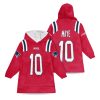 Maye 10 Patriots Football Unisex Blanket Hoodie (2)