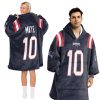 Maye 10 Patriots Football Unisex Blanket Hoodie (3)