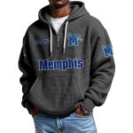 Memphis EST 1912 Quarter Zip Waffle Hoodie