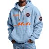 Mets EST 1962 Waffle Quarter Zip Hoodie 8 Mets EST 1962 Waffle Quarter Zip Hoodie 4