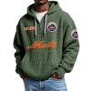 Mets EST 1962 Waffle Quarter Zip Hoodie 9 Mets EST 1962 Waffle Quarter Zip Hoodie 5